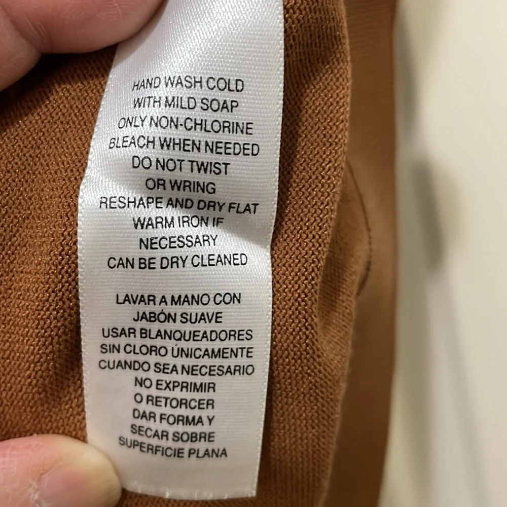 Jones New York Brown Cap Sleeve Scoop Neck Top (sz pm) - Picture 4 of 6